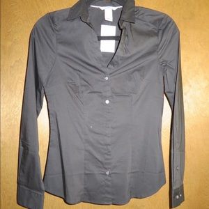 Black Button Up Blouse